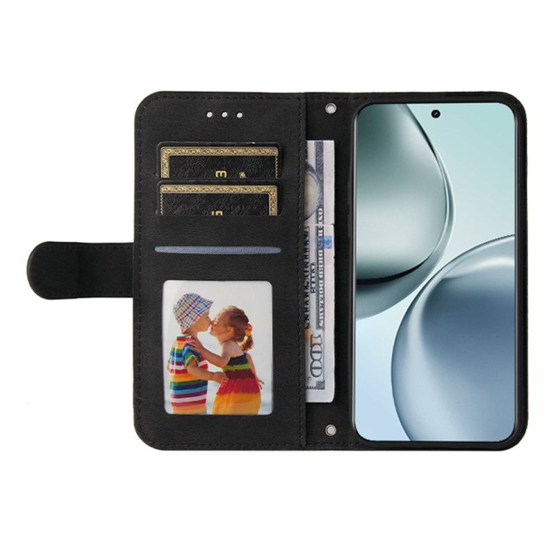 Lærdeksel Folio Deksel Realme 14 Pro Plus 5g Vintage-effekt Med Nagler