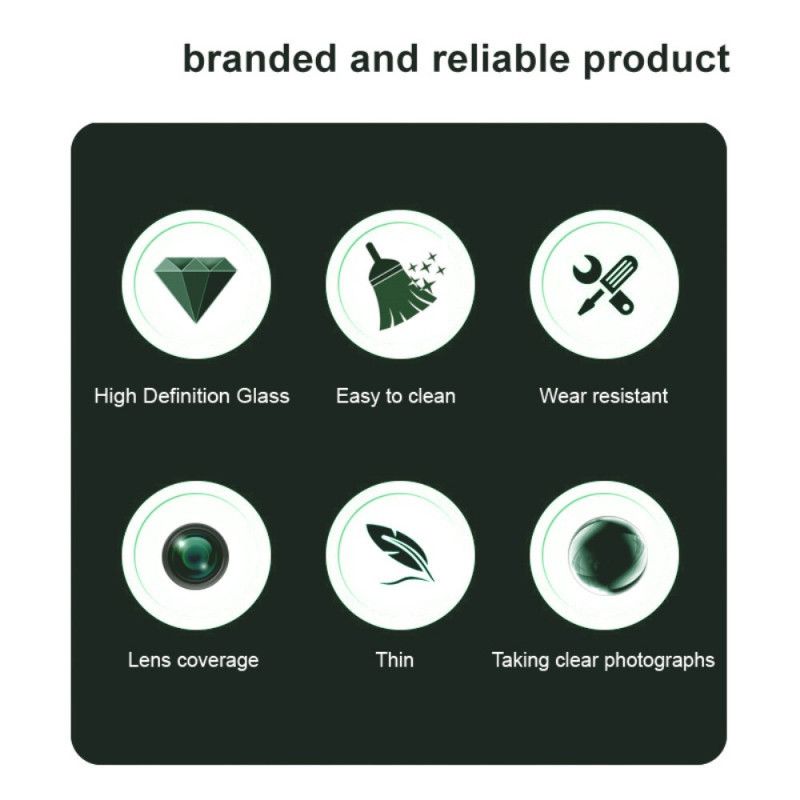 Linsebeskytter I Herdet Glass For Realme 14 Pro Plus 5g (svart Versjon)