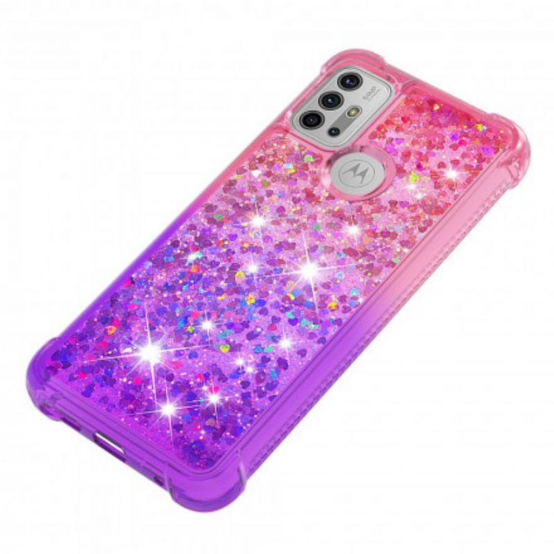 Deksel Moto G30 / G10 Mobildeksel Glitterfarger