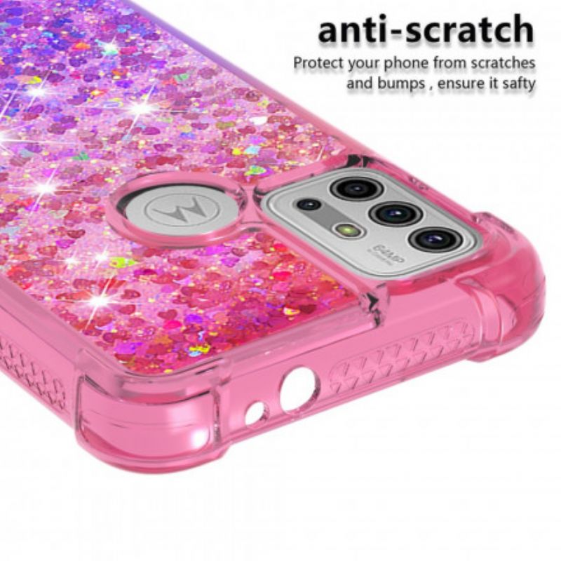 Deksel Moto G30 / G10 Mobildeksel Glitterfarger