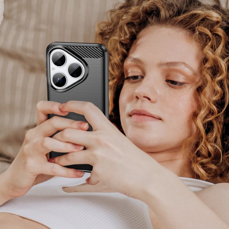 Deksel Huawei Pura 80 Børstet Karbonfiber