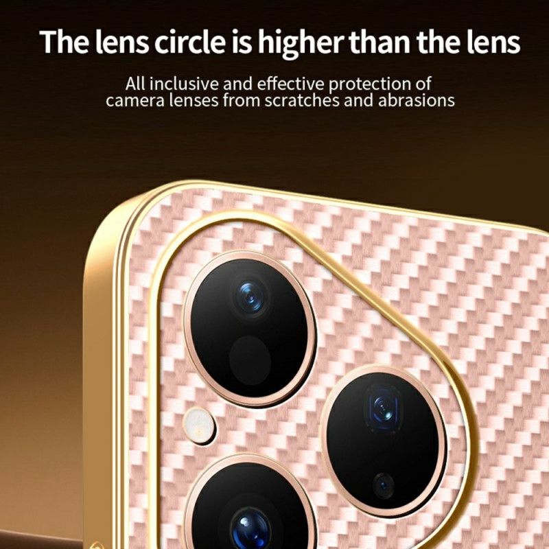 Deksel Huawei Pura 80 Karbonfibertekstur