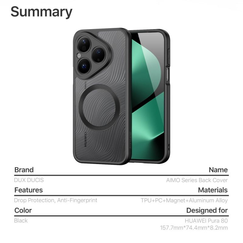 Deksel Huawei Pura 80 Magsafe Aimo Series Dux Ducis