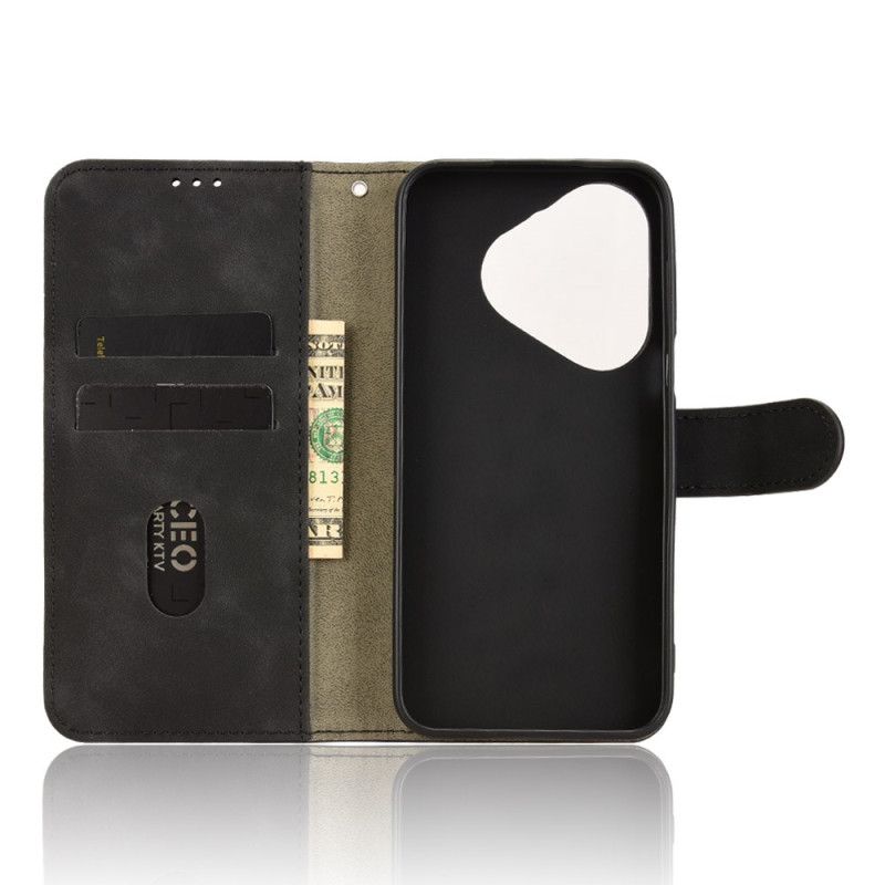 Folio Deksel Huawei Pura 80 Semsket Skinneffekt Beskyttelse Deksel