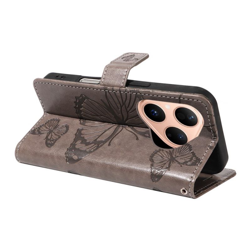 Folio Deksel Huawei Pura 80 Store Sommerfugler