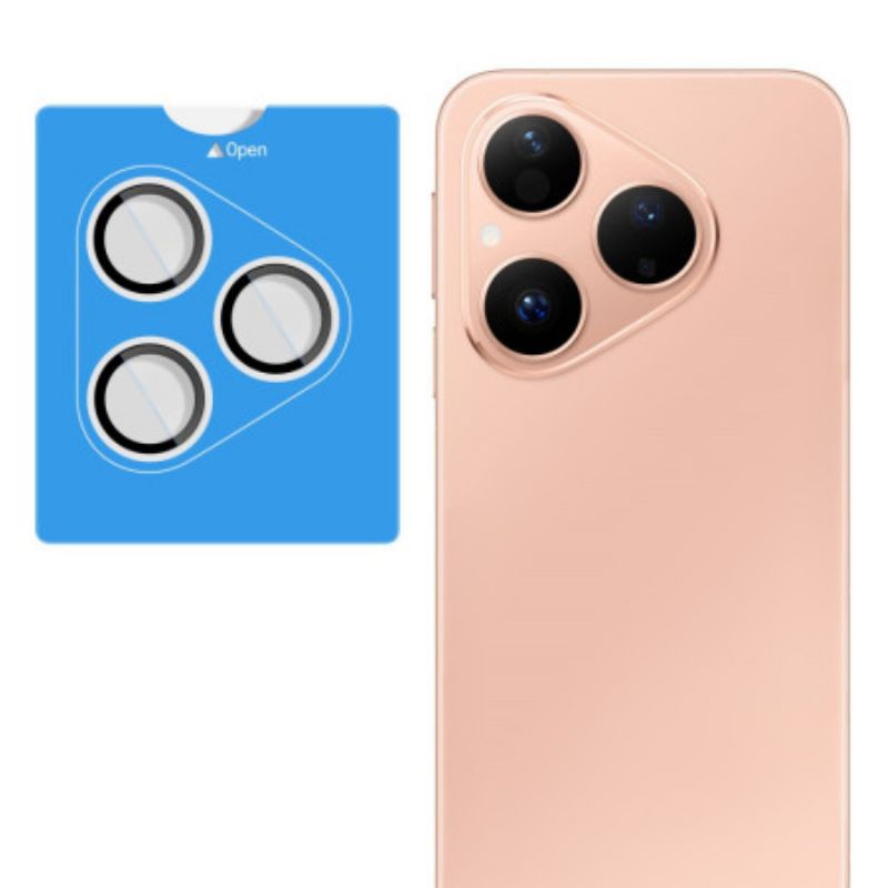 Linsebeskytter I Herdet Glass For Huawei Pura 80 Selvposisjonerende Ramme (svarte Sirkler)