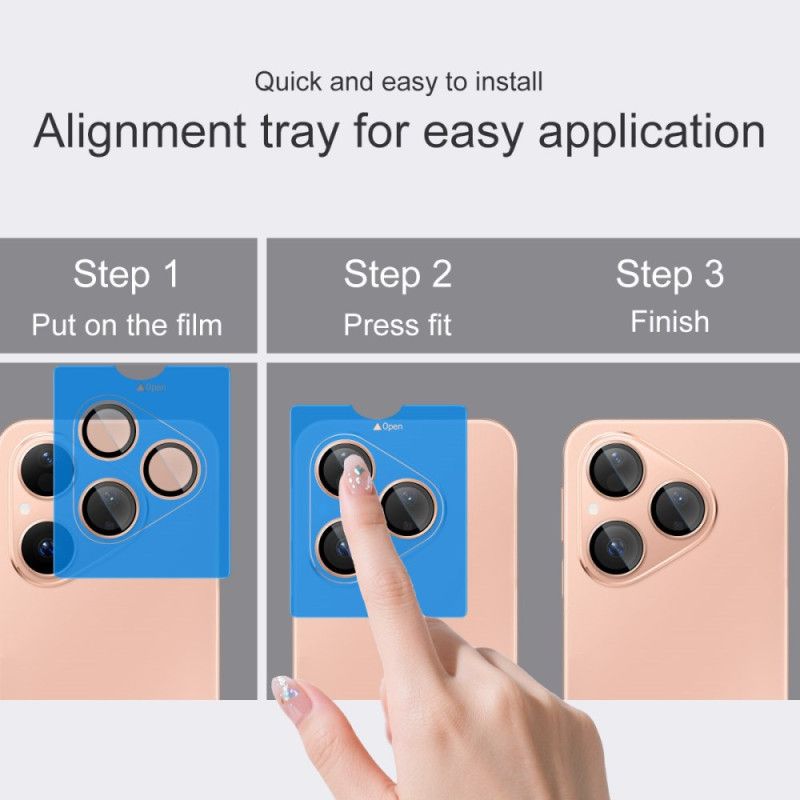 Linsebeskytter I Herdet Glass For Huawei Pura 80 Selvposisjonerende Ramme (svarte Sirkler)