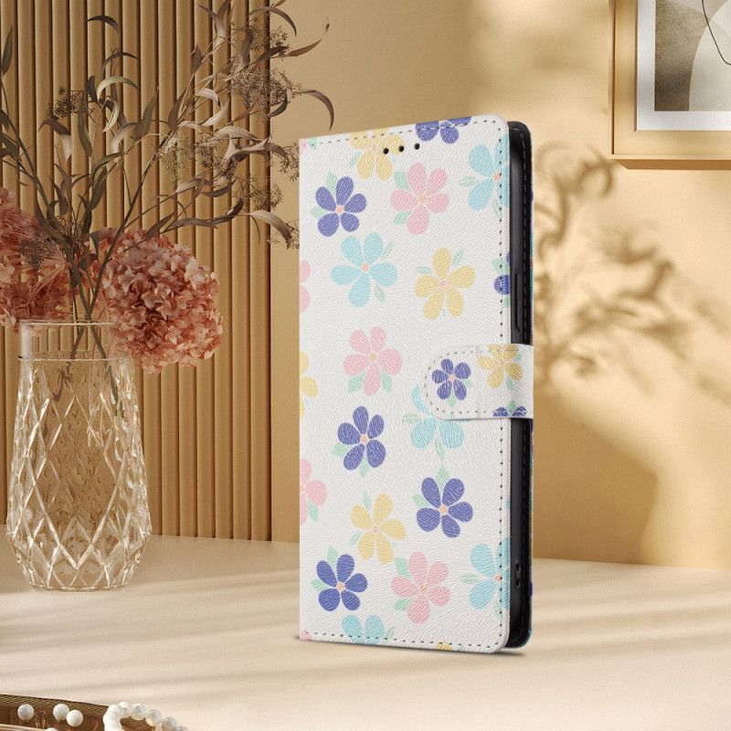 Folio Deksel Samsung Galaxy S26 Ultra Fargerike Blomster