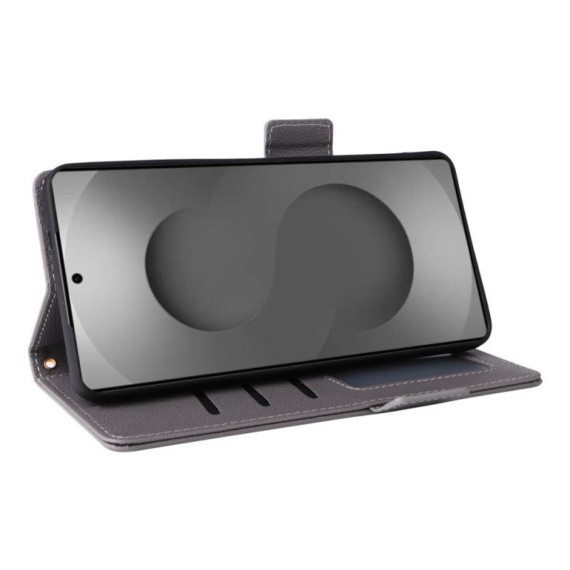 Folio Deksel Samsung Galaxy S26 Ultra Imitert Skinn Med Stropp