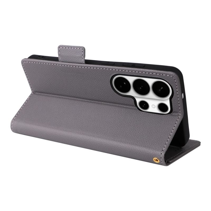 Folio Deksel Samsung Galaxy S26 Ultra Imitert Skinn Med Stropp