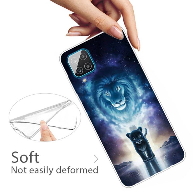 Deksel for Samsung Galaxy A12 Løveunge