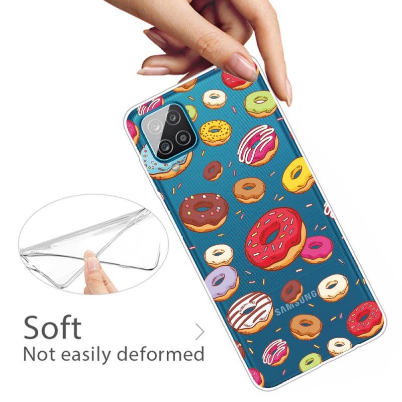 Deksel Samsung Galaxy A12 Kjærlighetsdoughnuts