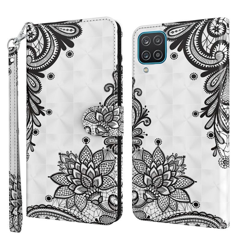 Folio Deksel Samsung Galaxy A12 Elegant Blonder
