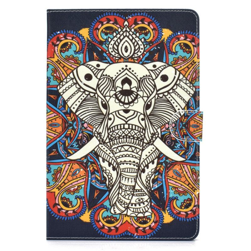Lærdeksel Folio Deksel Samsung Galaxy Tab A 10.1 (2019) Mobildeksel Elefantkunst