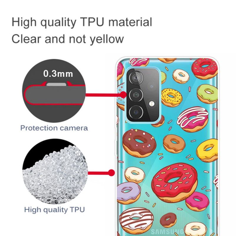 Deksel Samsung Galaxy A52 4G / A52 5G Kjærlighetsdoughnuts