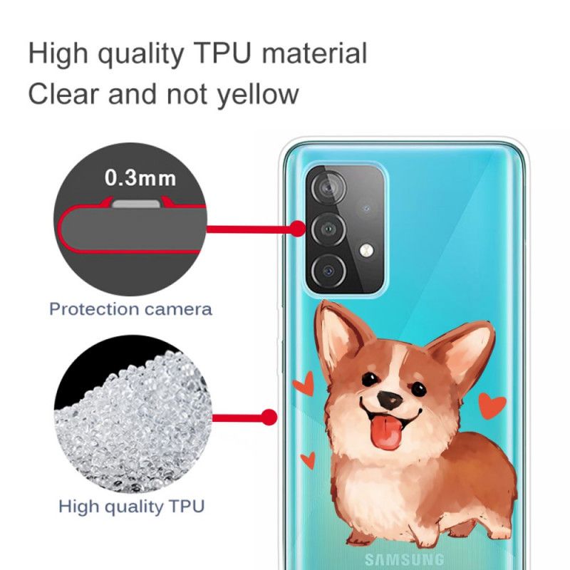 Deksel Samsung Galaxy A52 4G / A52 5G Mobildeksel Den Lille Hunden Min
