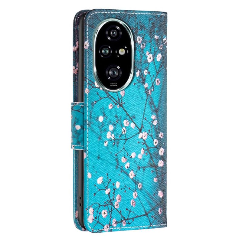 Folio Deksel Honor 200 Pro Plommeblomster