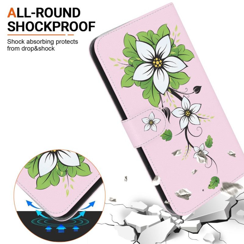 Folio Deksel Xiaomi Redmi Note 13 5g Lilje I Thong