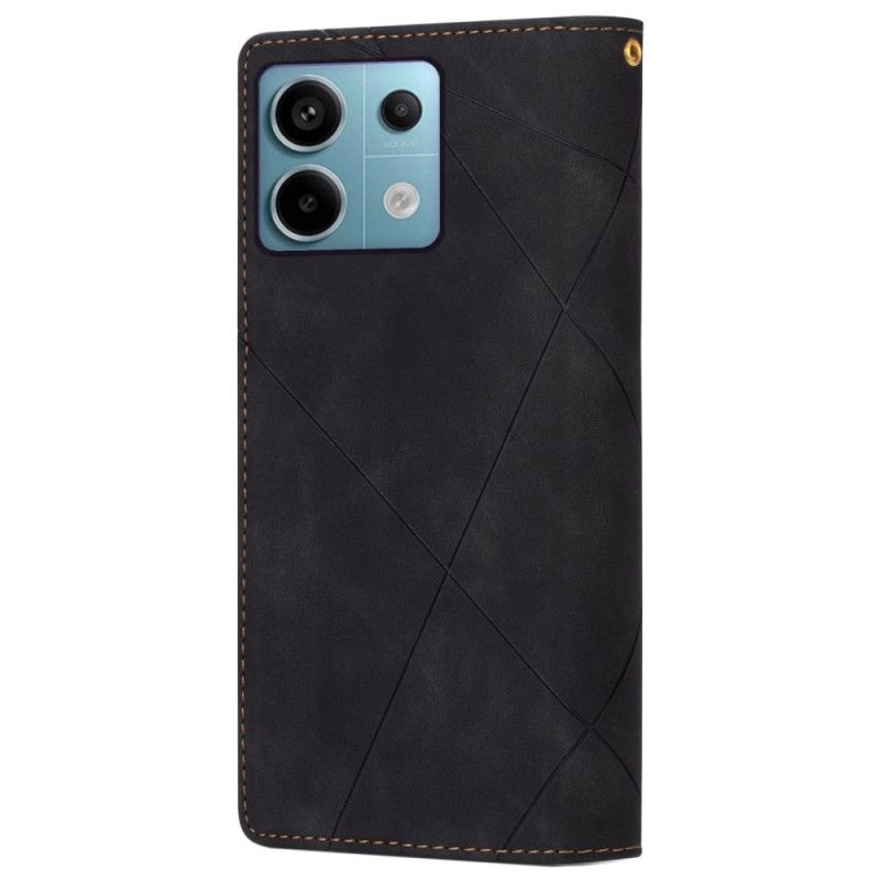 Folio Deksel Xiaomi Redmi Note 13 5g Multifunksjonslinjer Beskyttelse Deksel