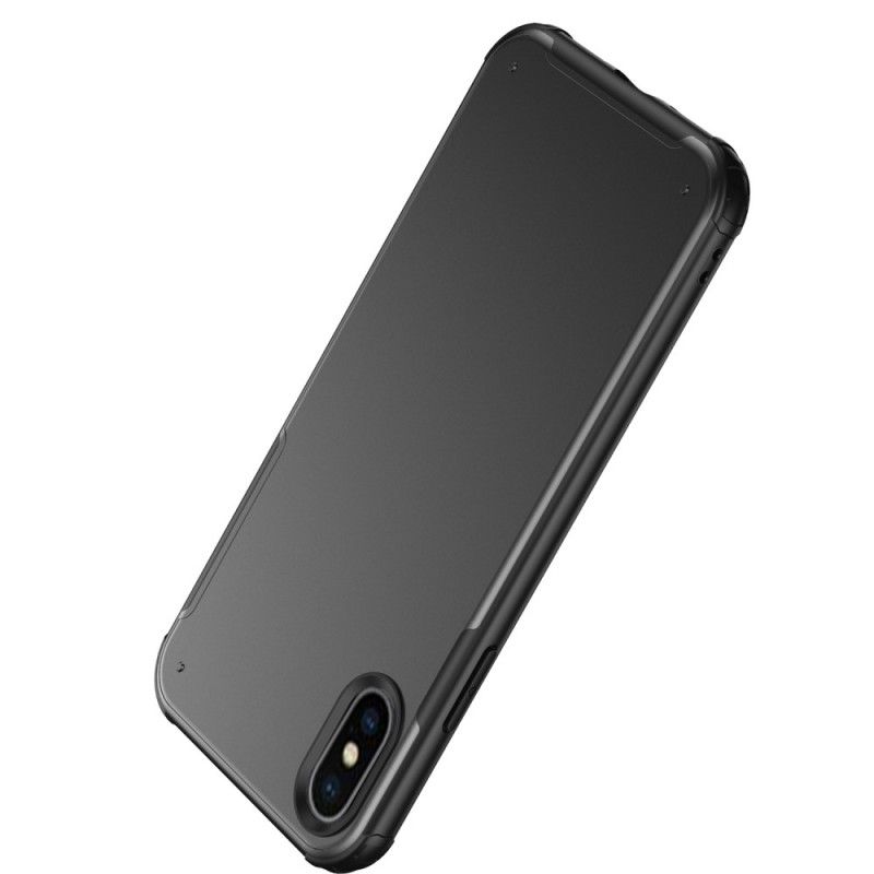 Deksel iPhone XS Max Svart Matt Hybrid