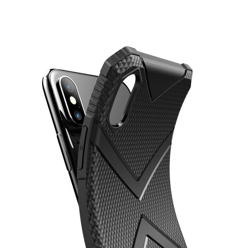 Deksel iPhone XS Max Svart Skjold