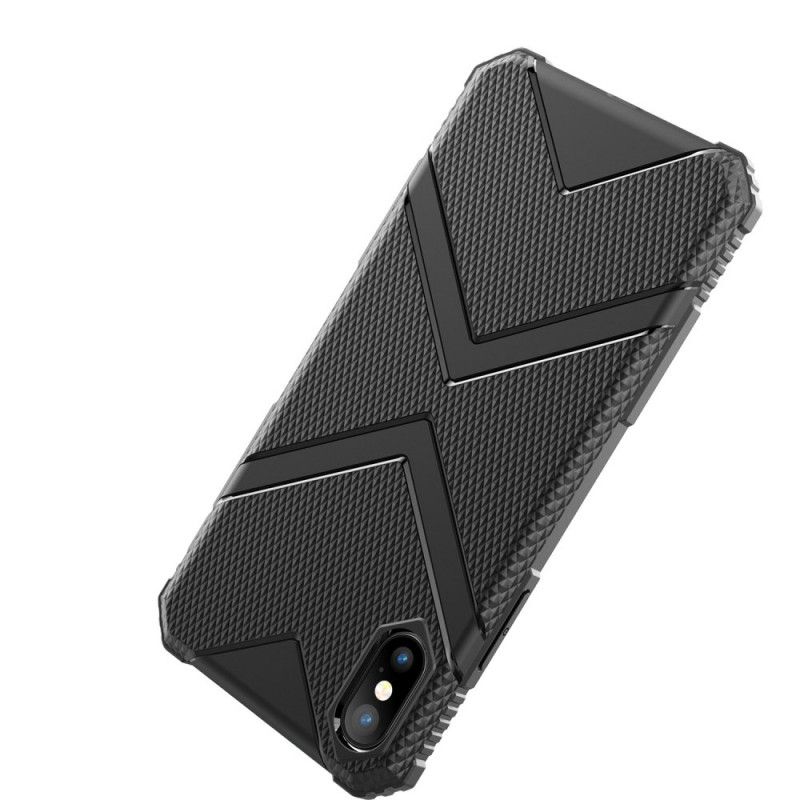 Deksel iPhone XS Max Svart Skjold