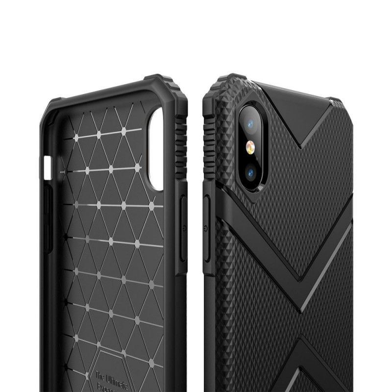 Deksel iPhone XS Max Svart Skjold
