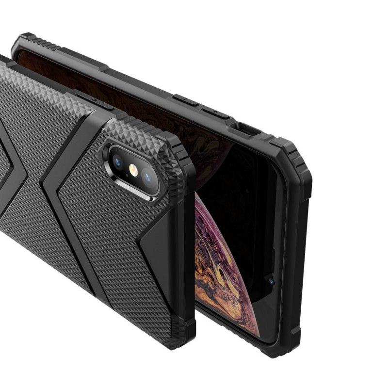 Deksel iPhone XS Max Svart Skjold