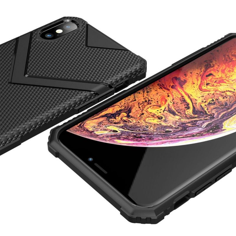 Deksel iPhone XS Max Svart Skjold