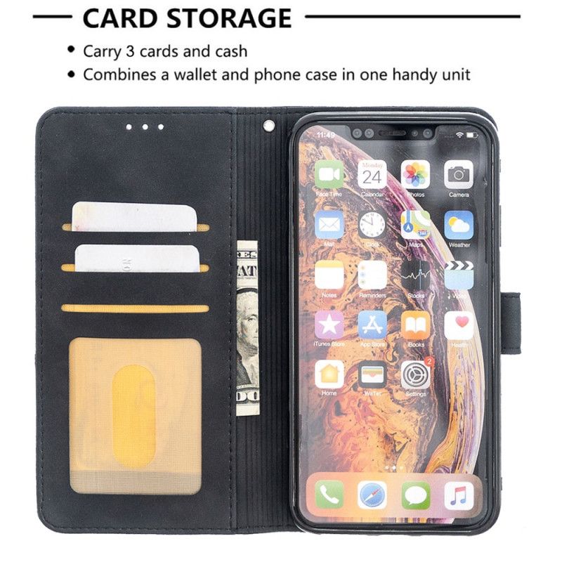 Folio Deksel for iPhone XS Max Svart Binfen Fargetrekanter