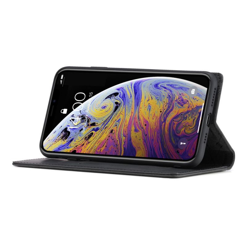Folio Deksel iPhone XS Max Svart Lc.Imeeke Skinneffekt