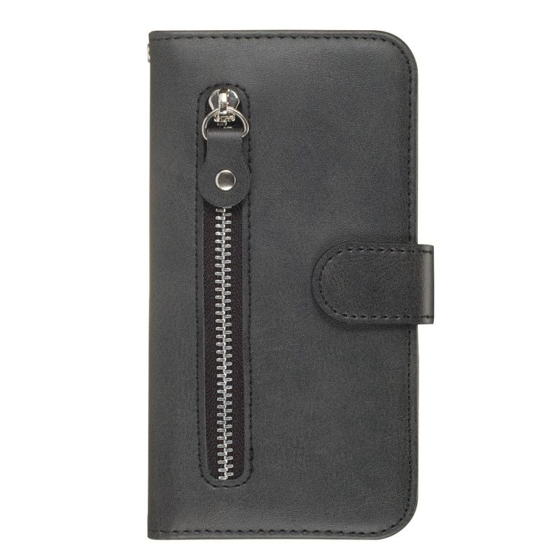 Lærdeksel Folio Deksel iPhone XS Max Svart Vintagepung