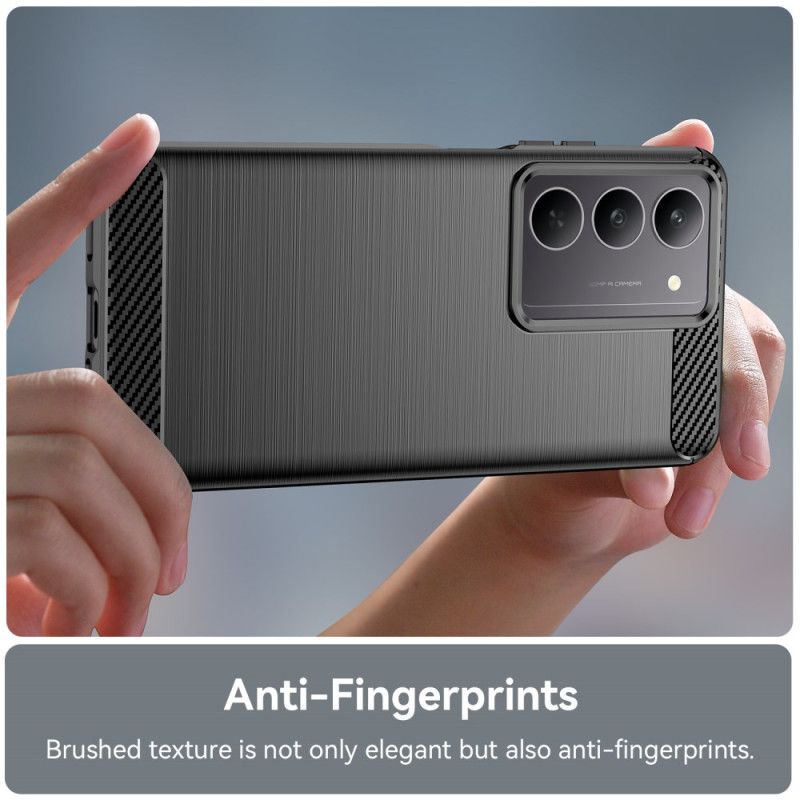 Deksel Realme C75 Mobildeksel Børstet Karbonfiber