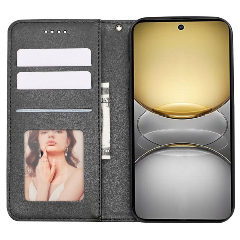 Folio Deksel Realme C75 Frise Med Fliser Og Stropp Beskyttelse Deksel