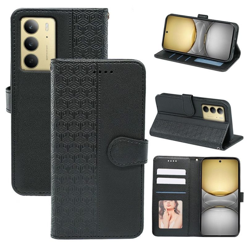 Folio Deksel Realme C75 Frise Med Stropp