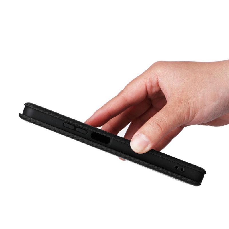 Folio Deksel Realme C75 Karbonfiber Beskyttelse Deksel