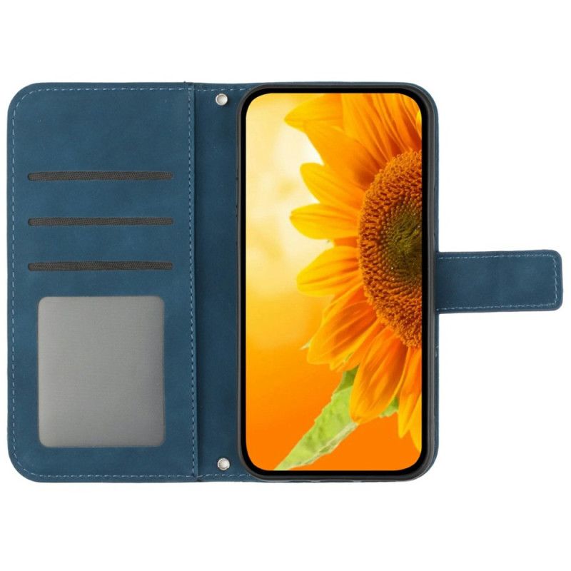 Folio Deksel Realme C75 Skulderveske Med Sommerfugltrykk