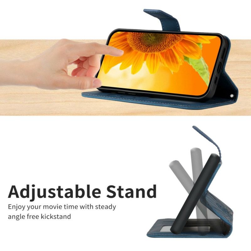 Folio Deksel Realme C75 Skulderveske Med Sommerfugltrykk