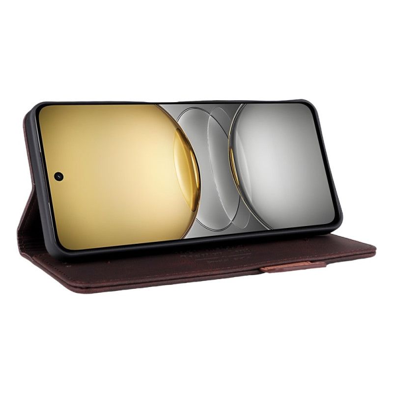 Lærdeksel Folio Deksel Realme C75 Mobildeksel Retro