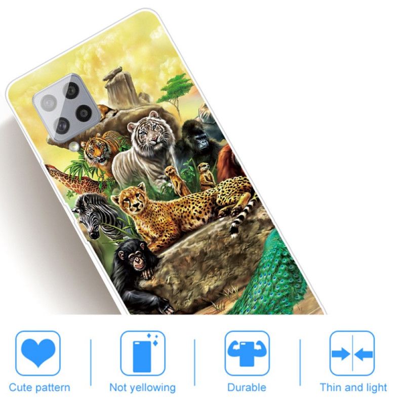 Deksel for Samsung Galaxy A42 5G Safaridyr