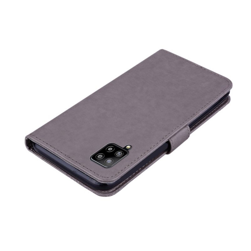 Folio Deksel Samsung Galaxy A42 5G Grå Uglemandala Og Sjarm