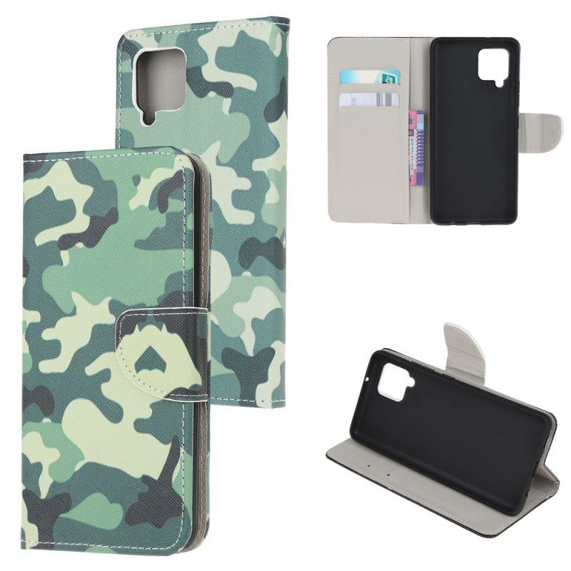 Folio Deksel Samsung Galaxy A42 5G Militær Kamuflasje