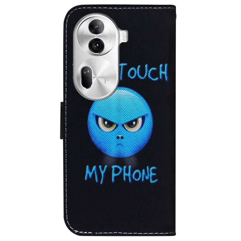 Lærdeksel Folio Deksel Oppo Reno 11 Pro 5g Mobildeksel Telefon Emoji