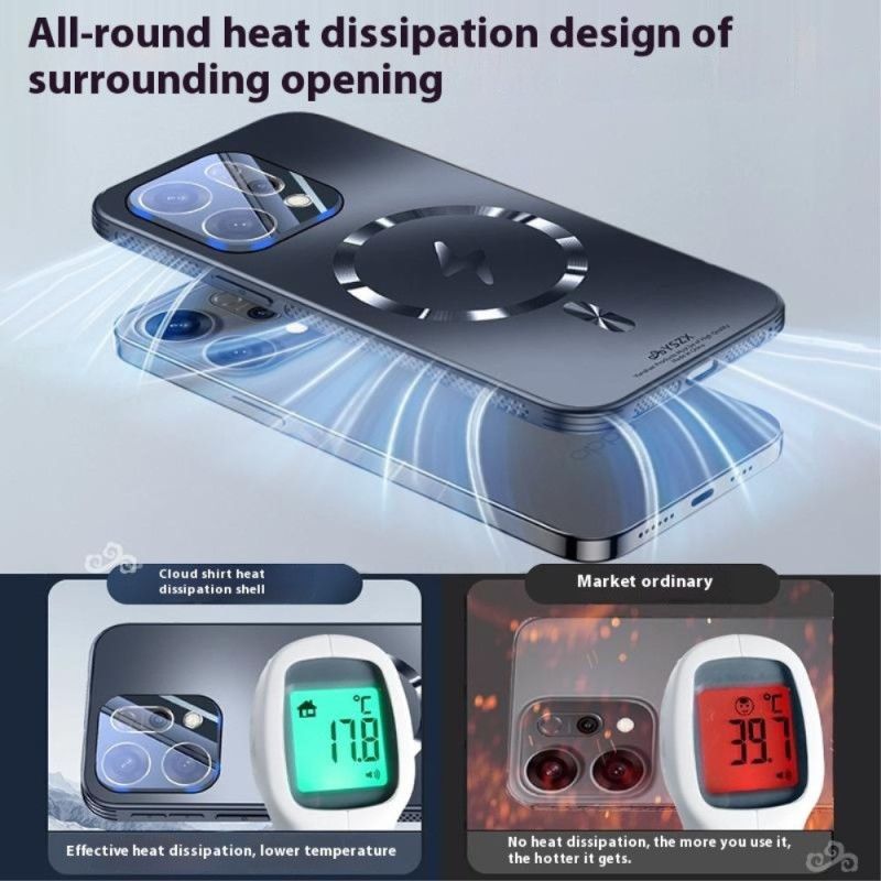 Deksel Oppo Reno 14 5g Magsafe-kompatibel Metalleffekt