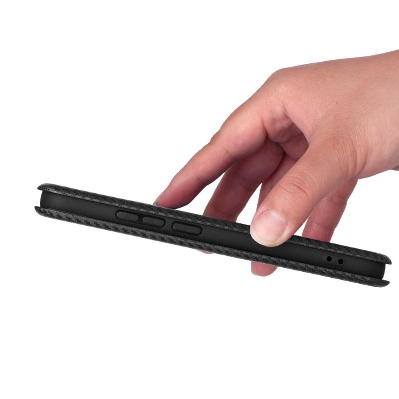 Folio Deksel Lær Oppo Reno 14 5g Mobildeksel Karbonfiber