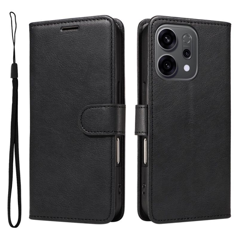 Folio Deksel Oppo Reno 14 5g Ensfarget Rem