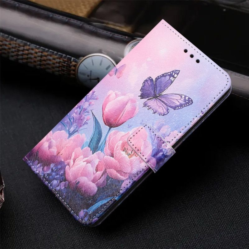 Folio Deksel Oppo Reno 14 5g Floralie Beskyttelse Deksel