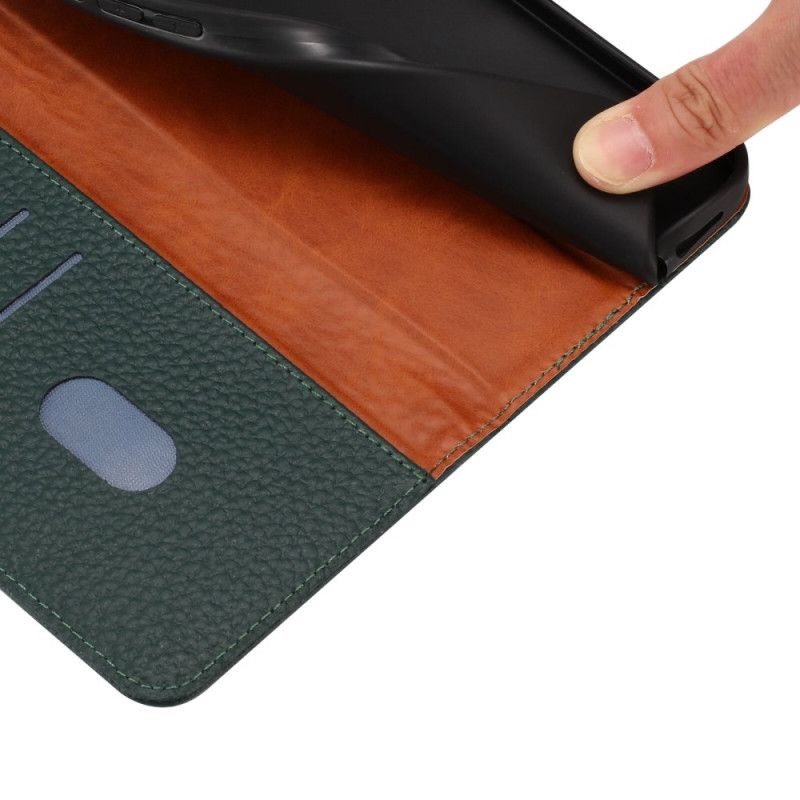 Folio Deksel Oppo Reno 14 5g Teksturert Lær Beskyttelse Deksel