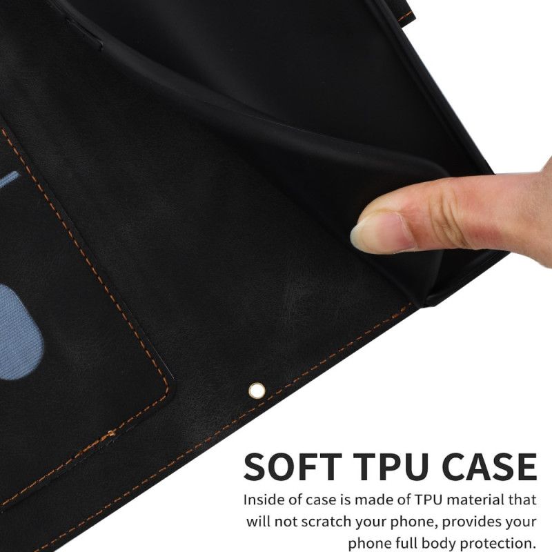 Folio Deksel Til Oppo Reno 14 5g Blomsterdesign Med Stropp