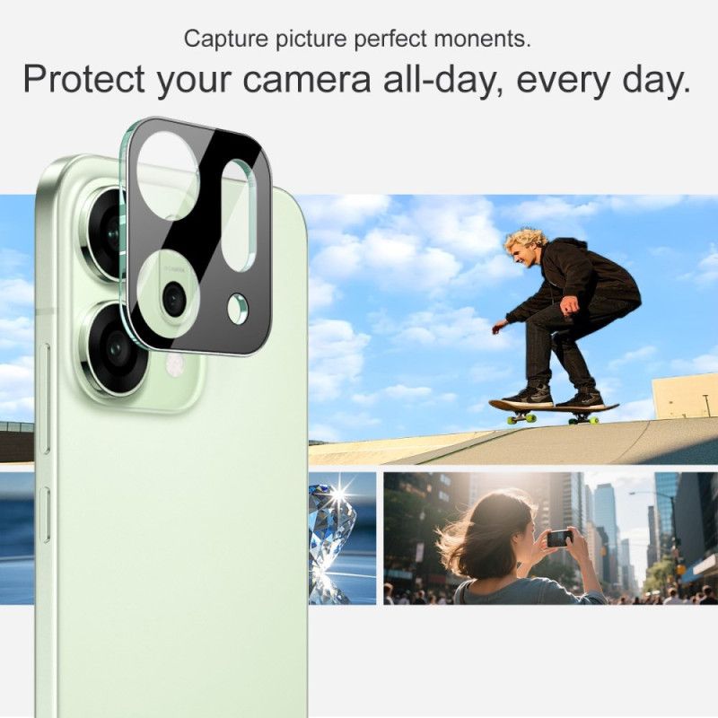 Linsebeskytter I Herdet Glass For Oppo Reno 14 5g (svart Versjon)